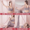1PC 8-Shape Silicone Yoga Resistance Band - Elastic Fitness Stretching Rope