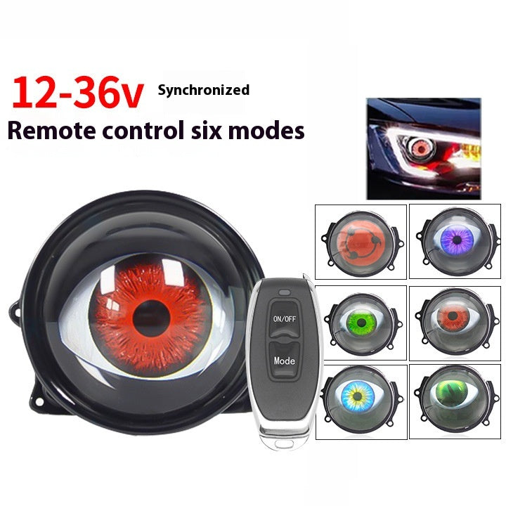 Devil Eye Led Hawkeye Lampe Modifié General Car Lens Headlight Multi-mode
