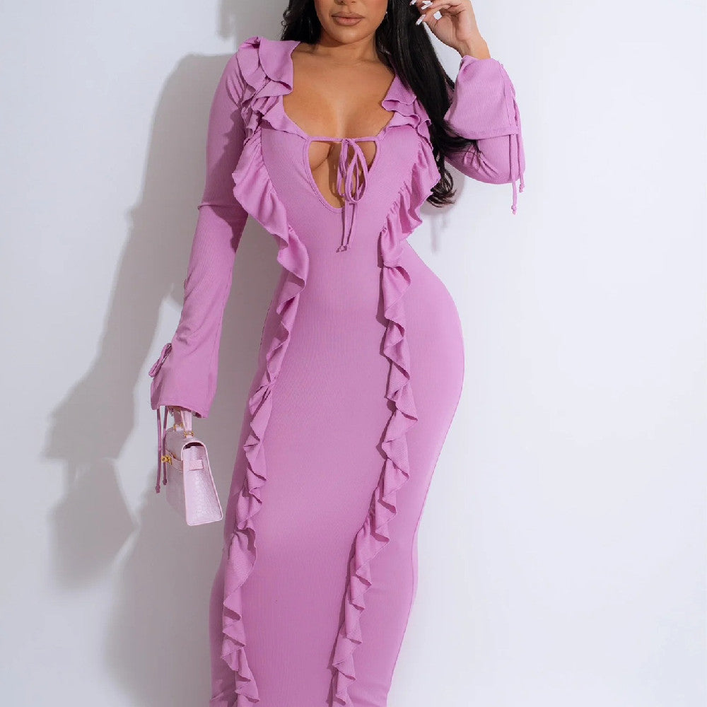 Robe de Selvedge teintée couleur pure