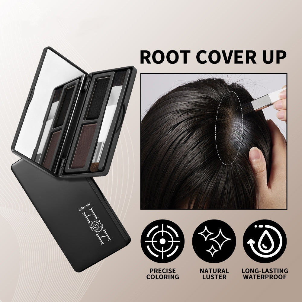 Palette de Contour de Cheveux Poudre de Coiffure Double Couleur Poudre de Contour