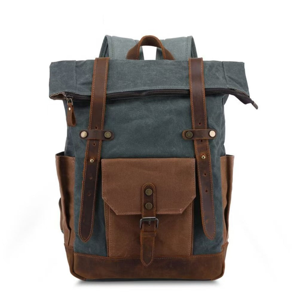 Vieille huile de cire imperméable Toile sac de voyage