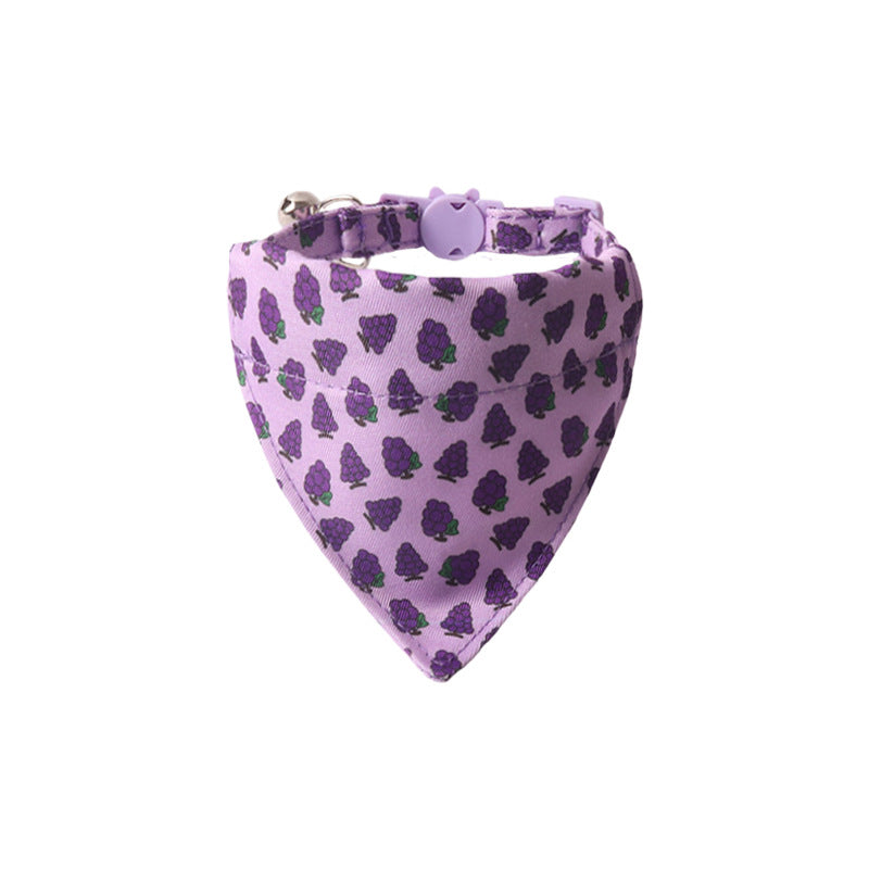 Collier pour animaux de compagnie Fruit coloré série Bow Triangular Binder