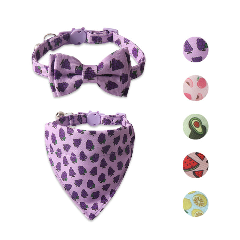 Collier animal série de fruits colorés avec Bell