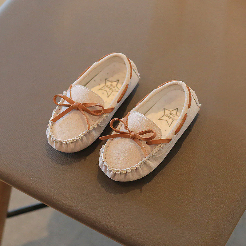 Mode bébé fille mignon simple couche chaussures Soft Bottom