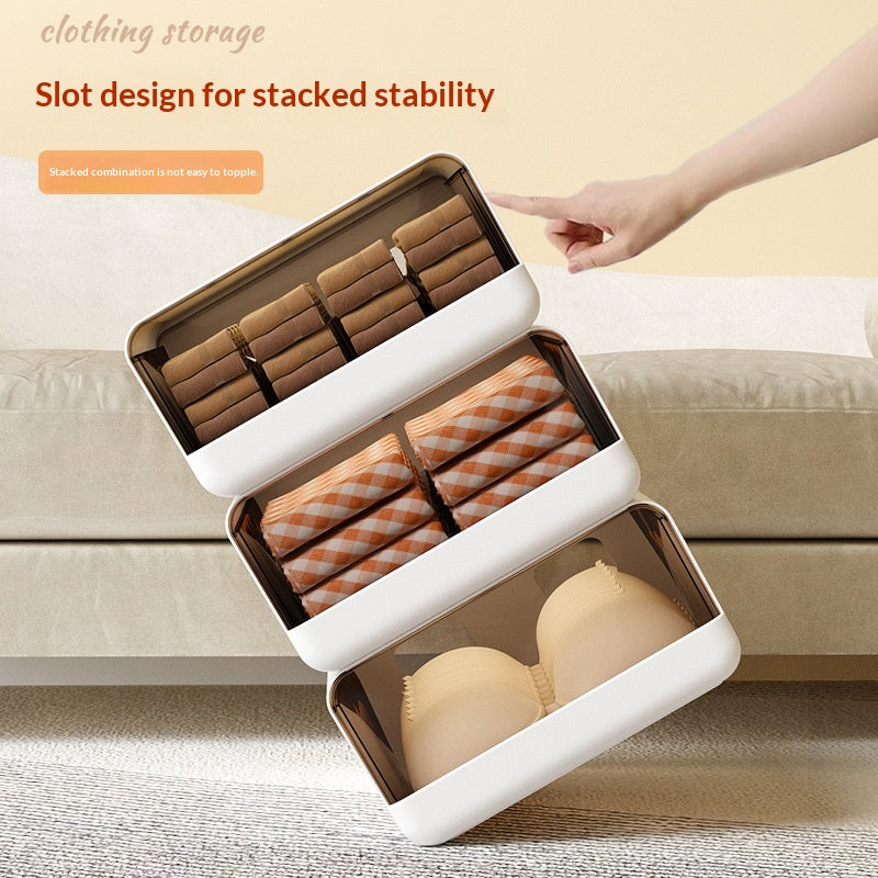 Boîte de rangement pour sous-vêtements ménagers de style tiroir