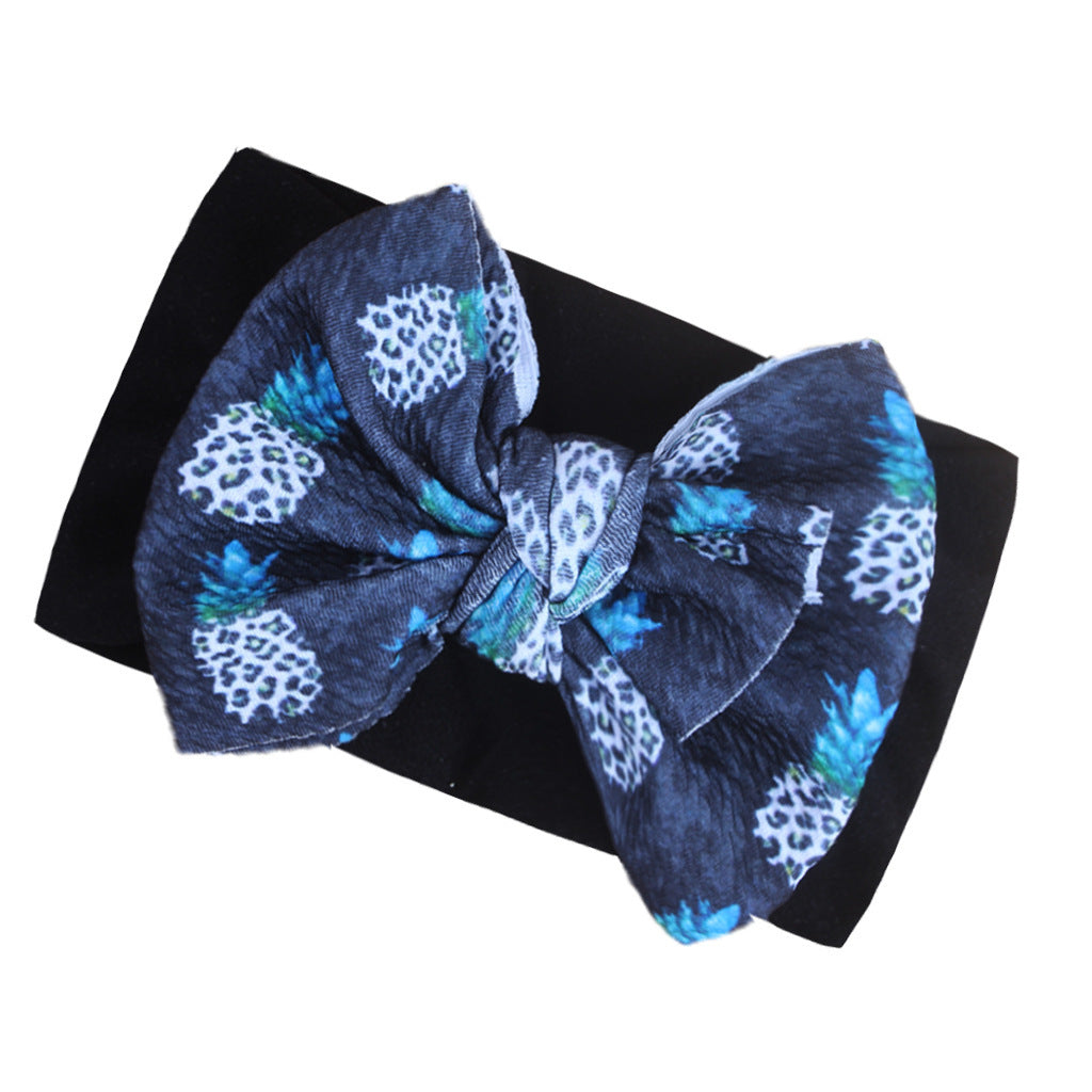 Mode Enfants Double couche imprimé Bow Bandana