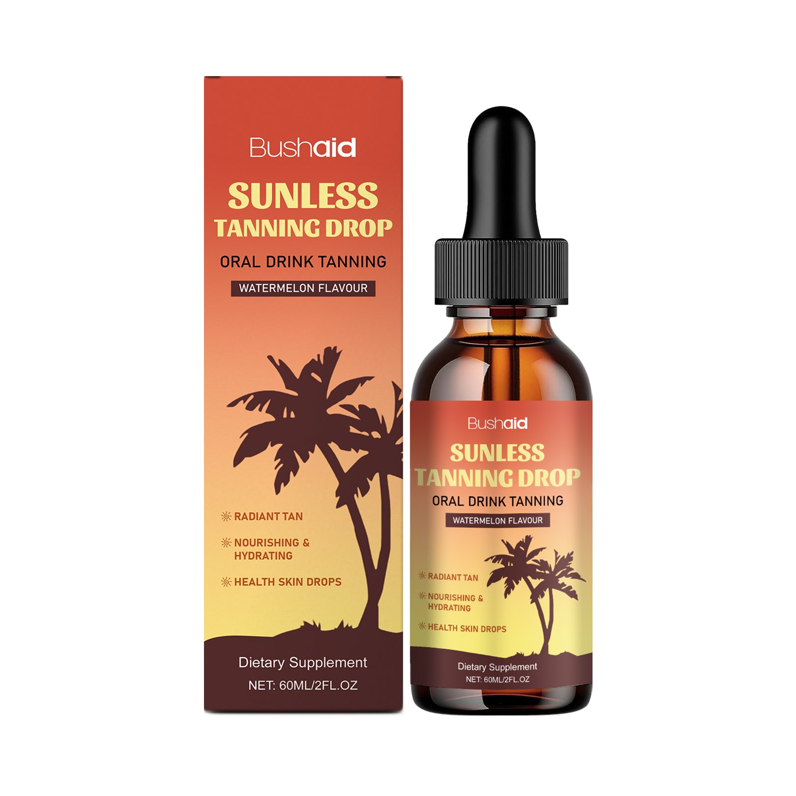 Beauté naturelle Black Sunless Tanning gouttes orales