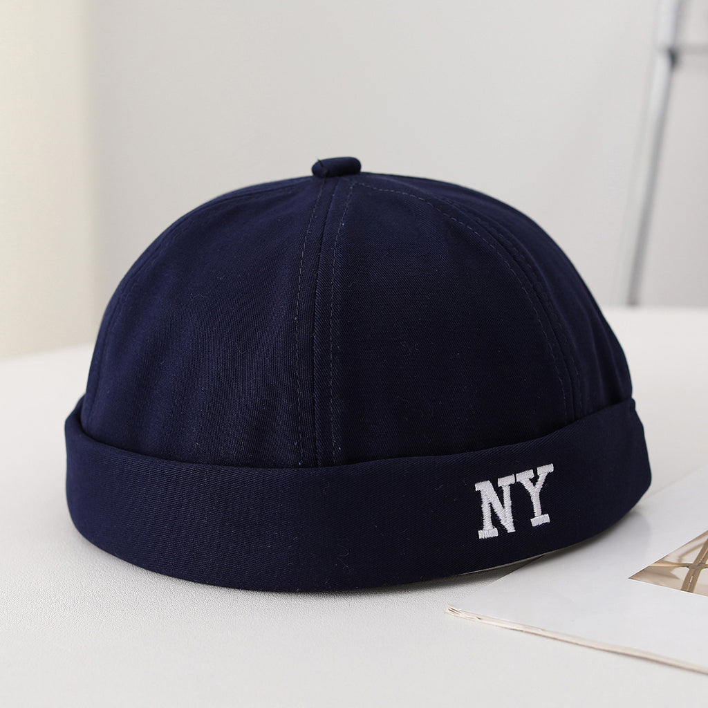 Homme monocolore brodé Lettre NY Ajustable Trendy Style Bohemian Chapeau Landlord