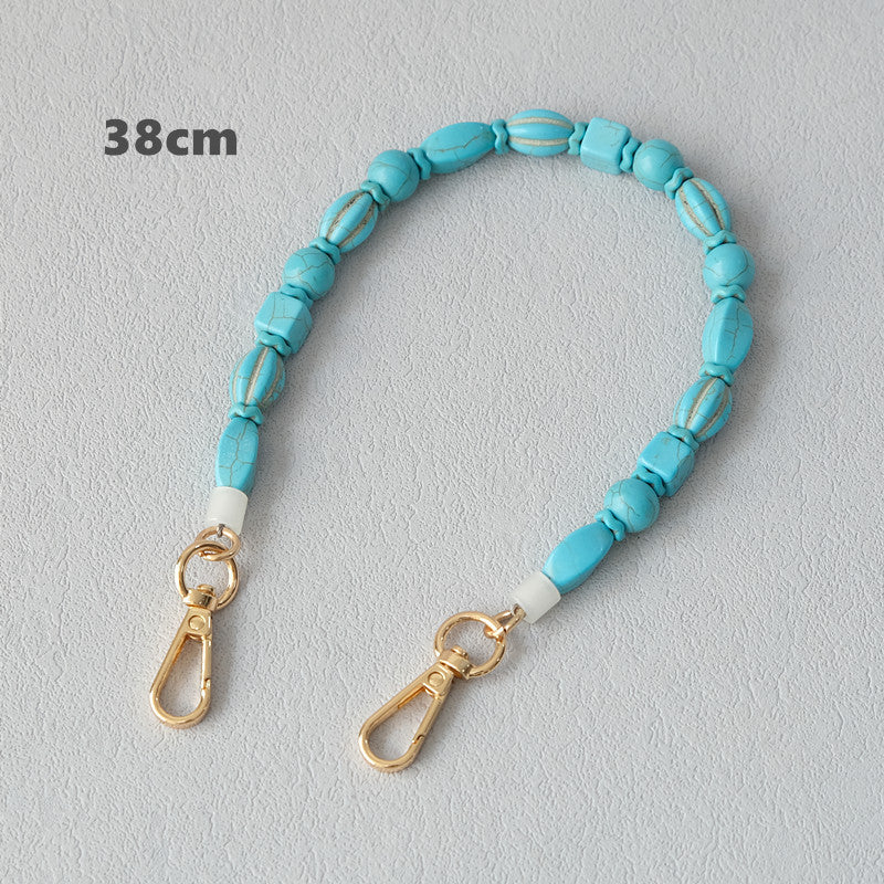 Chaîne de résine de chaîne de sac Turquoise Vintage