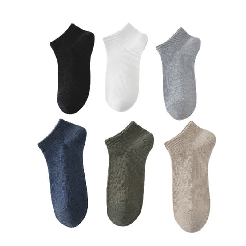 Chaussettes de bateau en polyester simple à faible coupe