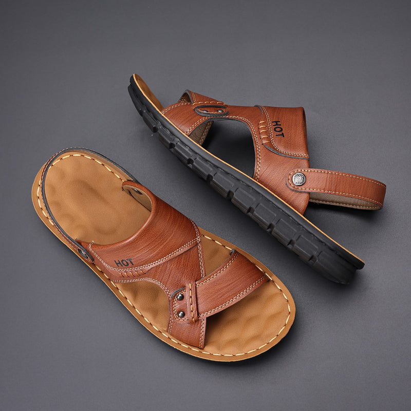 Sandales en cuir doux pour hommes