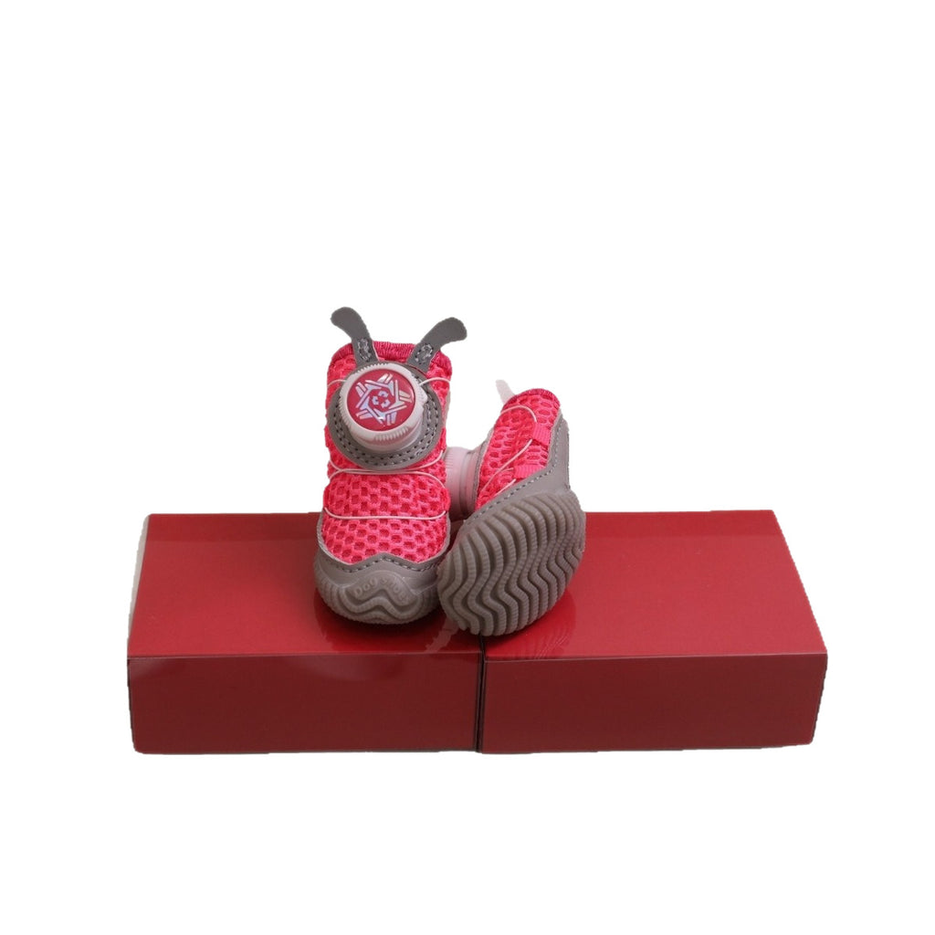 Chaussures pour animaux de compagnie, tissu Mesh, bouton rotatif, petits chiens