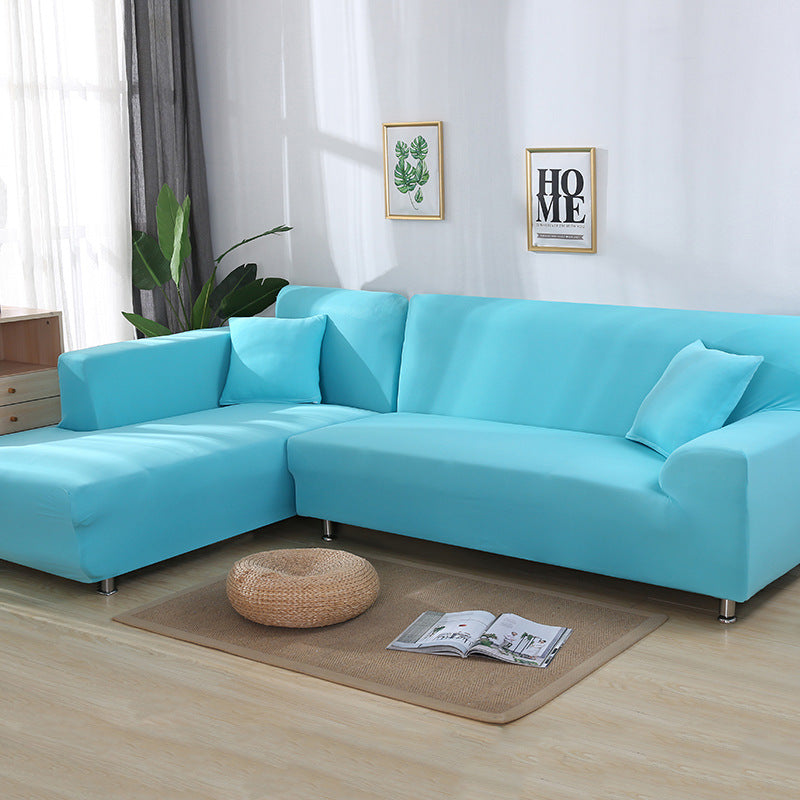 Couverture de canapé stretch encastrée universelle en L