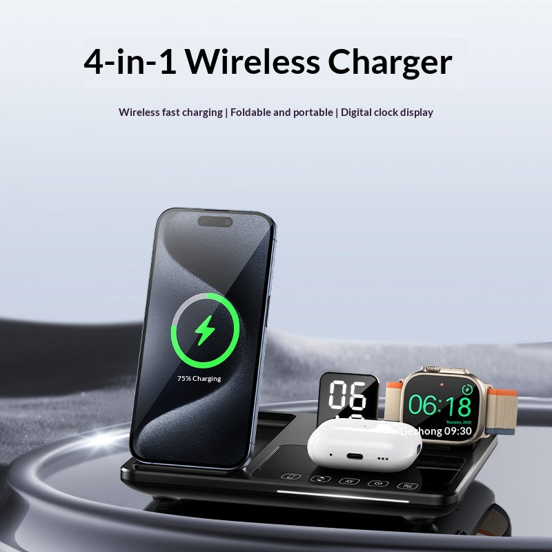Chargeur sans fil de bureau tactile d'affichage numérique