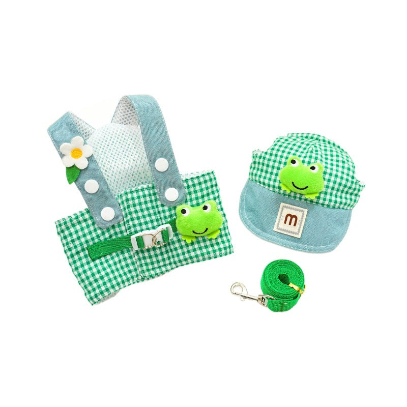 Harnais de grenouille Traction Suit de corde de chat