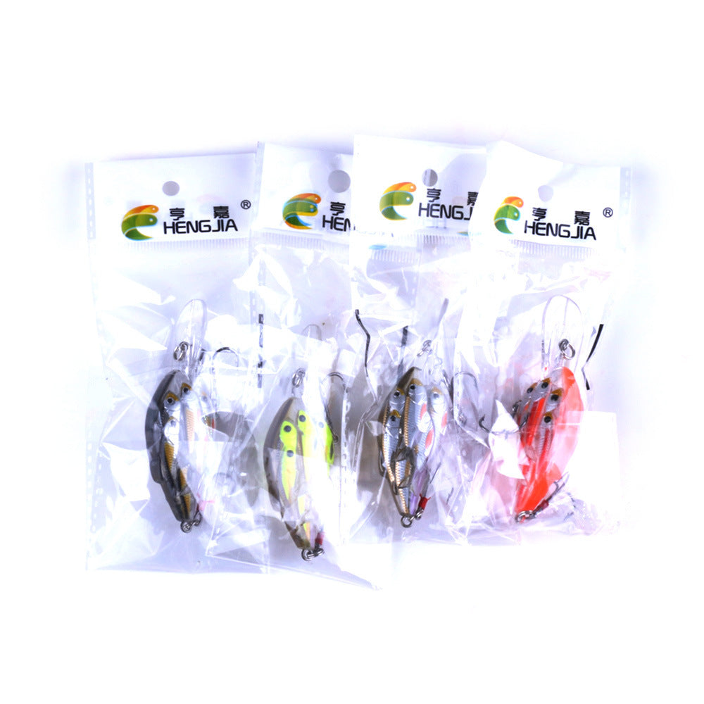 Fish Feather Hook Rock Lure Tossing Sea Fishing Water Floating Hard Bait