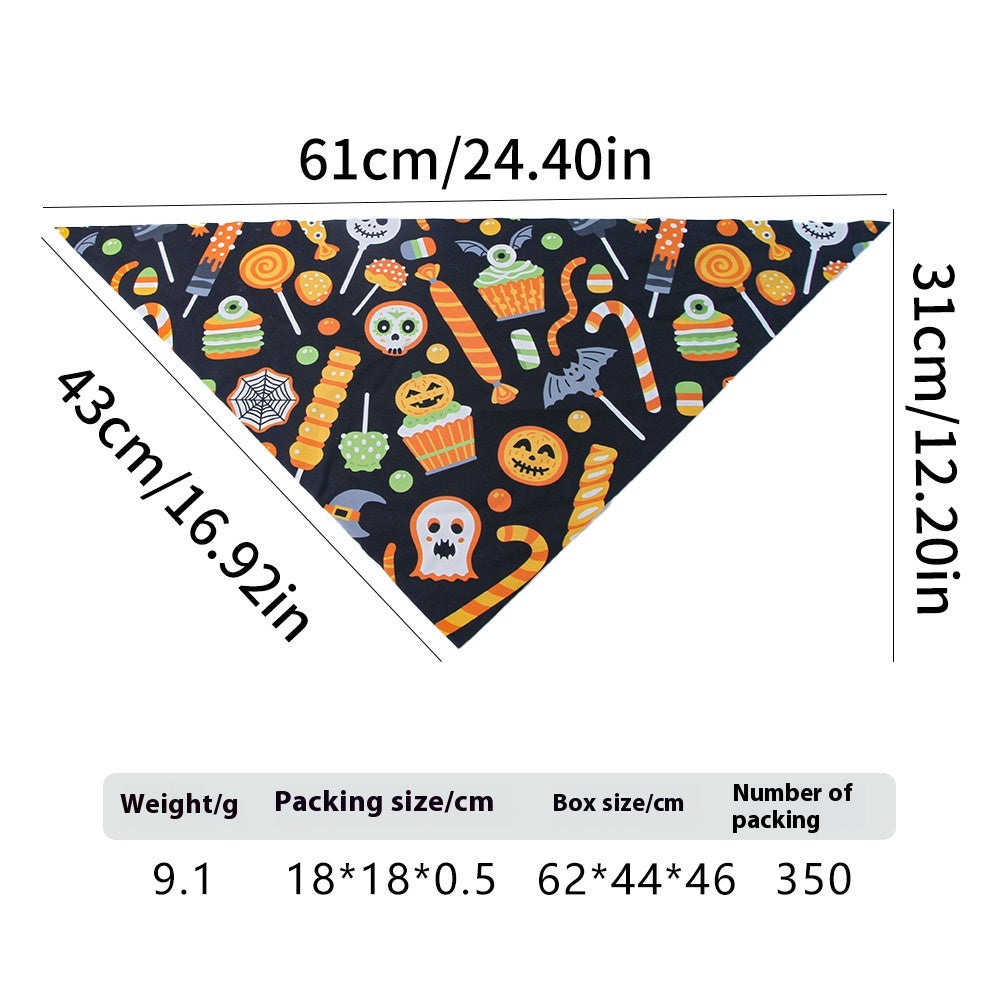 Bibs de bébé Triangulaire imprimé d'Halloween