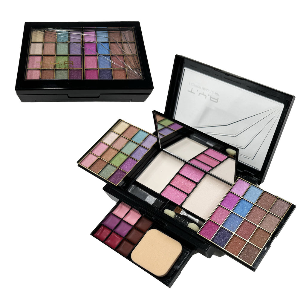 A Tianya Cosmetics 46 couleurs jeu de paupières perles avec puff