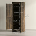 Armoire de rangement de cuisine ferme de 48" avec porte d'étable