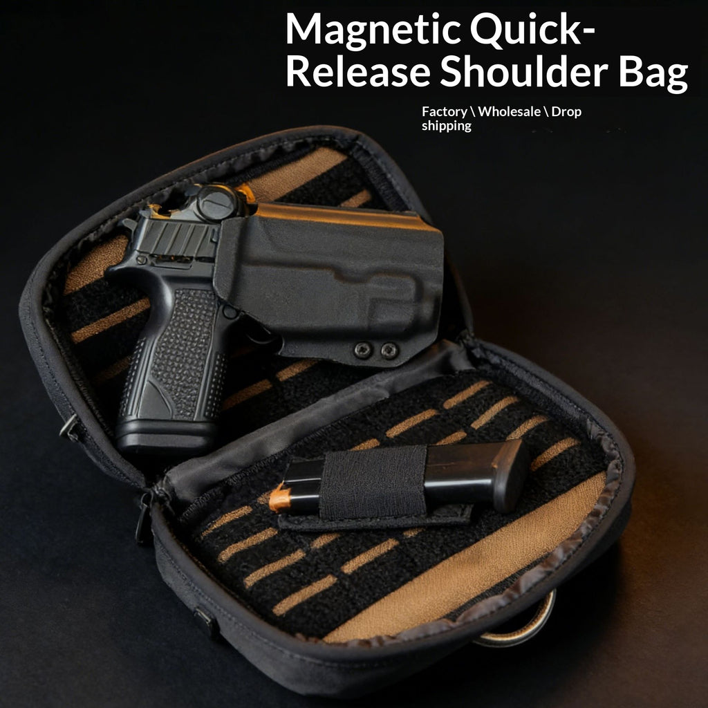 Holster magnétique à libération rapide pour les hommes Sac à bandoulière à libération rapide en Oxford