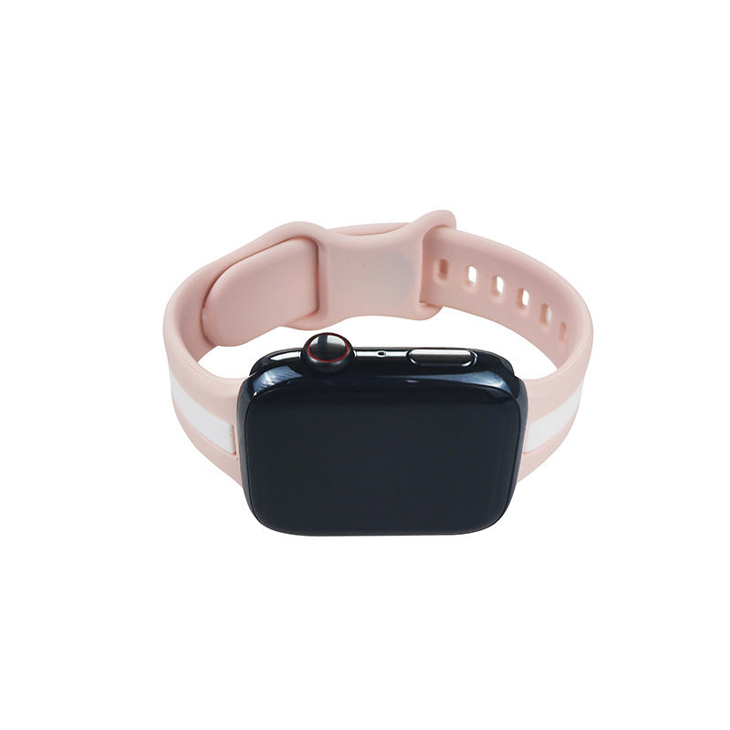 Deux tons rayures de bracelet Contraste Color Sports