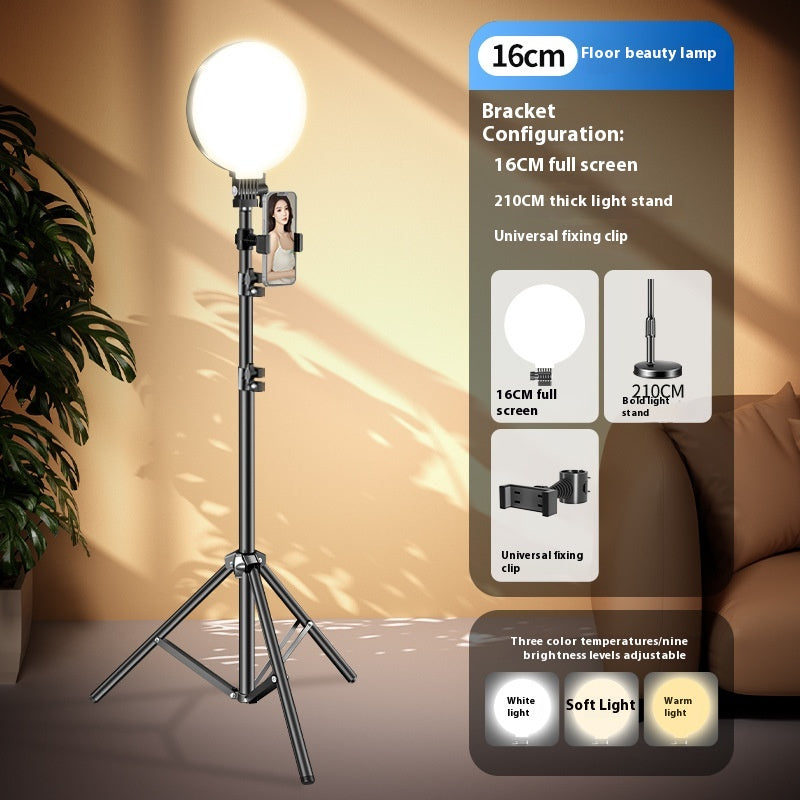 Maquillage de bureau Remplir lumière ronde plein écran lampe douce