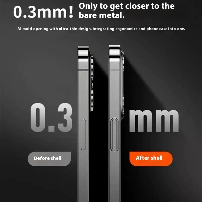 All-inclusive Lens Simple Protective Cover 13 Case de téléphone non jaune transparent sur glace