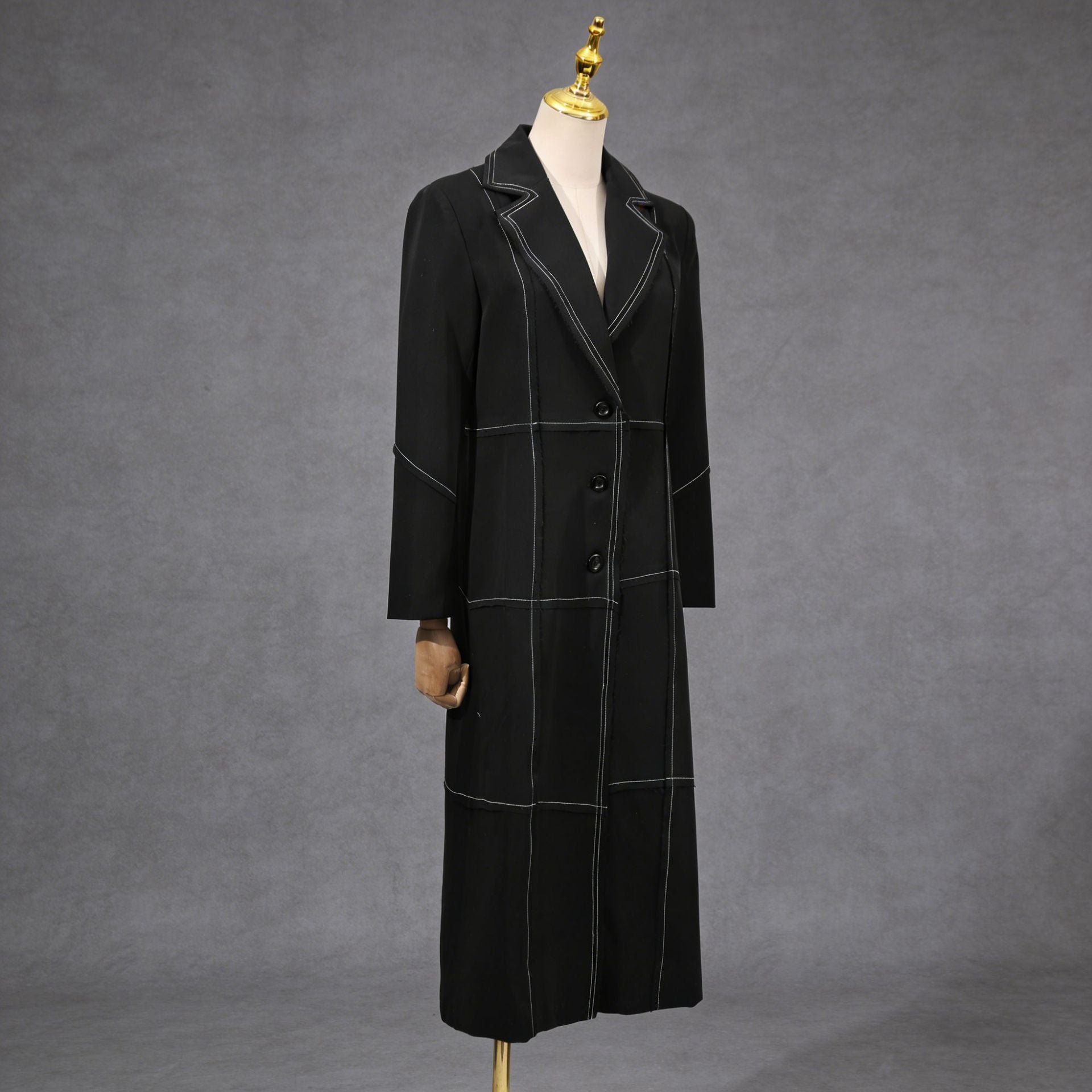 Manteau de Trench Fashionable, Veste Femme Vintage européenne et américaine de style britannique