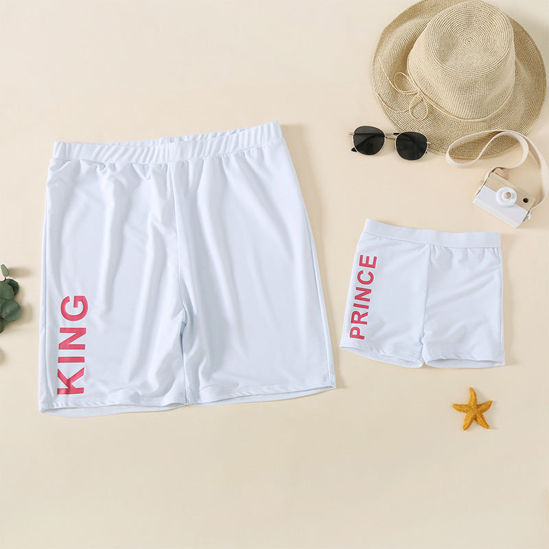 Femmes Sling Un-piece Maillot de bain pour homme Plage Short Famille Maillot de bain parent-enfant