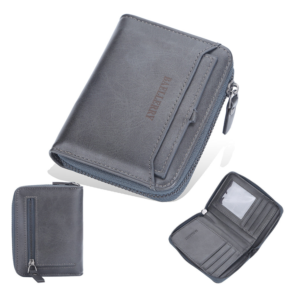 Business Retro Multi Card Slots Portefeuille Hommes