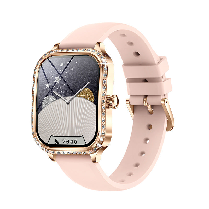 MK88 Bluetooth des femmes appelant la fréquence cardiaque Pression artérielle Calories de détection d'oxygène du sang M
