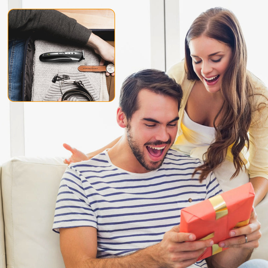 Hommes Électrique Clipper Trimmer Pour Père Jour Cadeau Rechargeable Barbe Rasoir Rasoir Nez