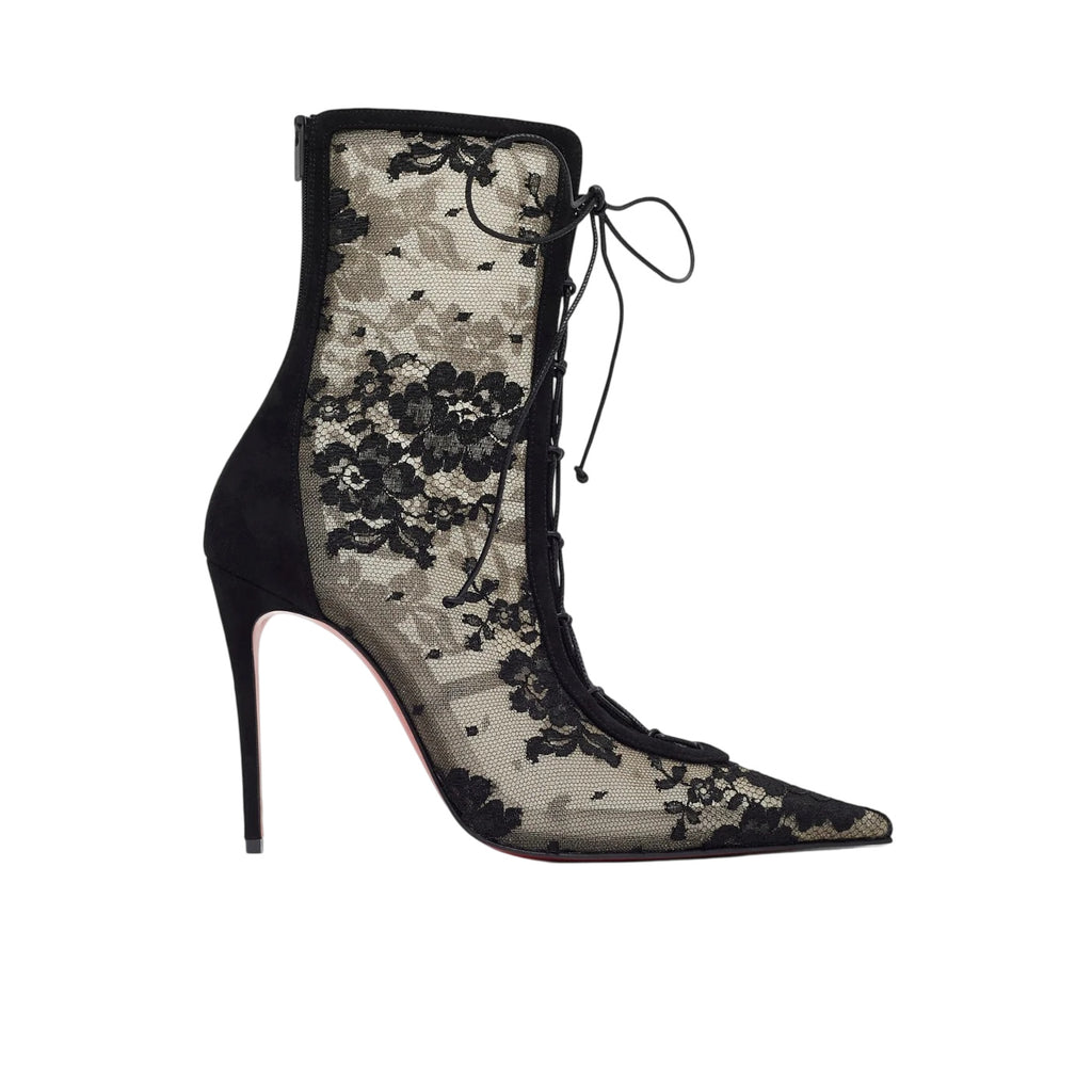 Sexy Sheer Bottes en dentelle à talons hauts