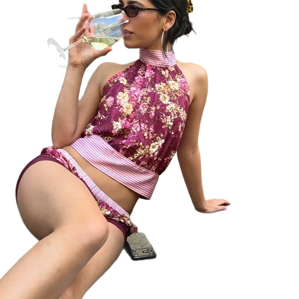 Sexy Beach Vacation imprimé robe pour les femmes
