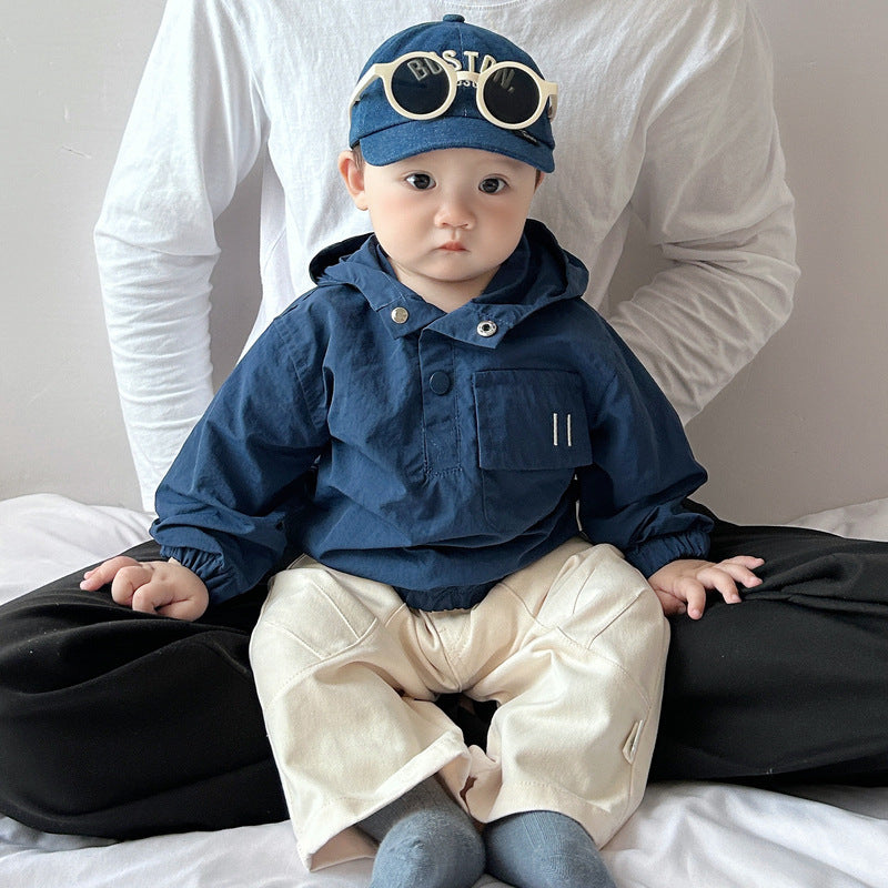 Élégant Veste à capuche d'automne coupe-vent