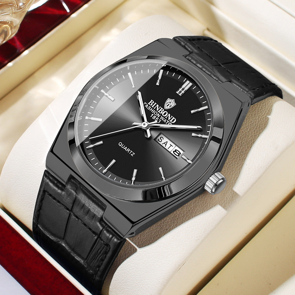 Léger Luxury Casual Business Quartz Watch Hommes
