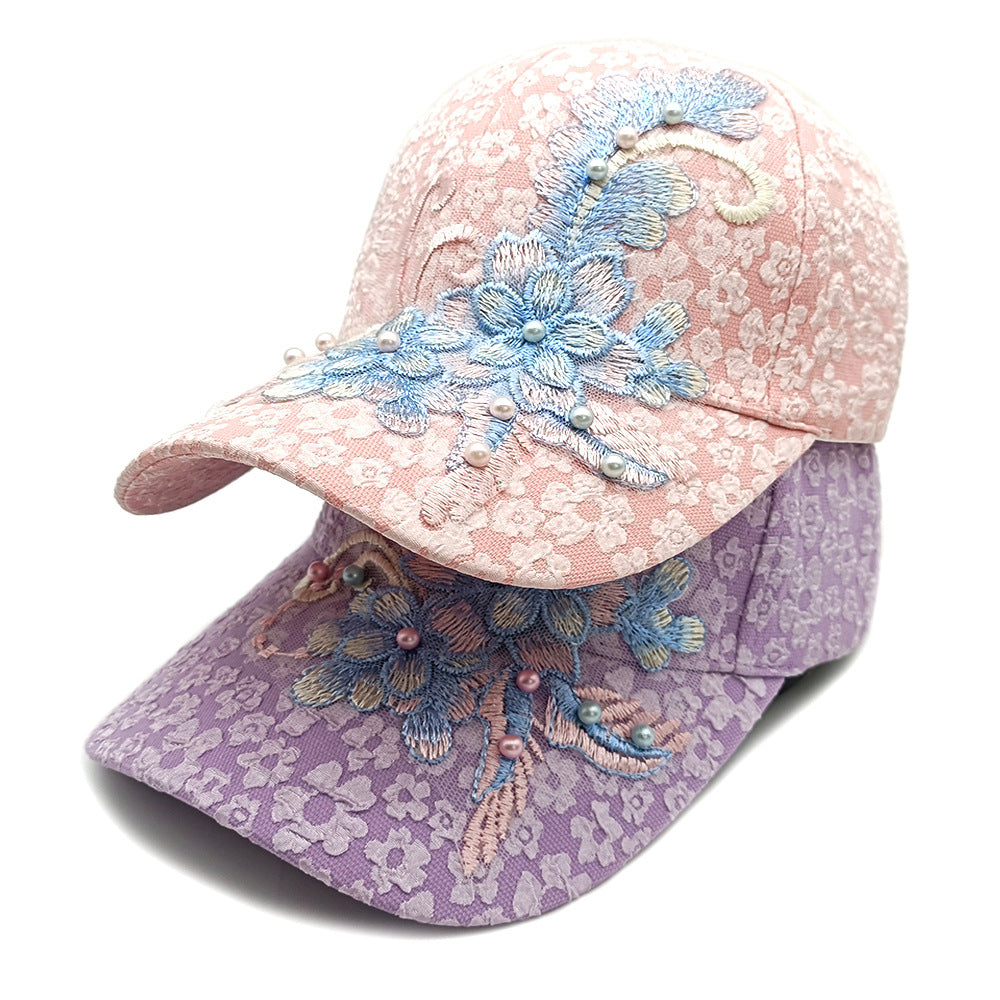 Tissu en dentelle respirante pour femmes avec broderie florale exquise dans un style doux