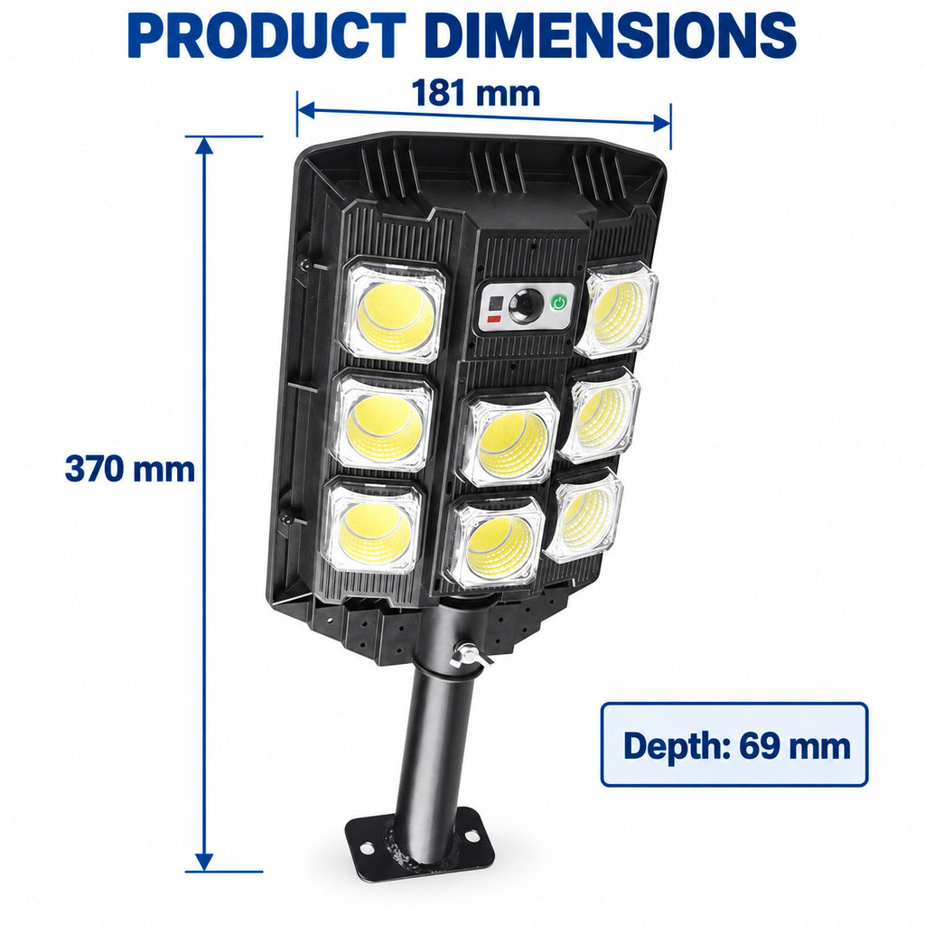 Capteur de mouvement solaire COB Garden Light W7101B 3 Pour la décoration de jardin LED Landscape Li