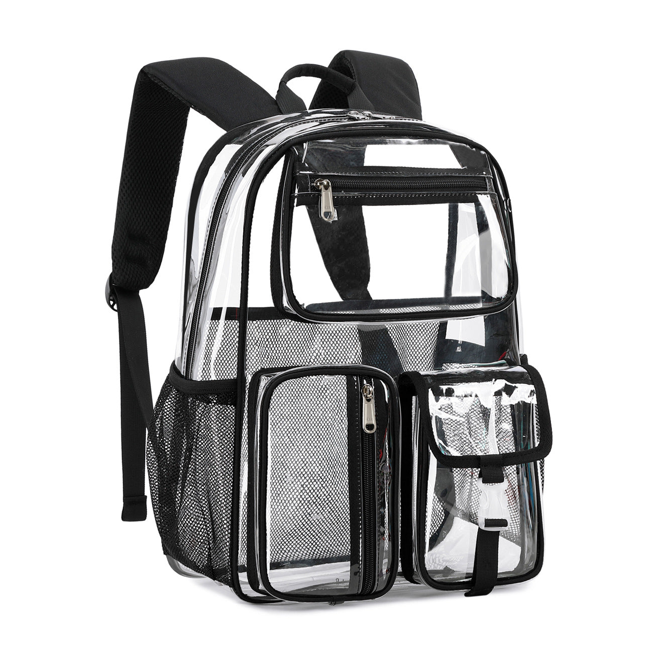 Sac scolaire étudiant Transparent Jelly Pack Grande capacité Sac à dos