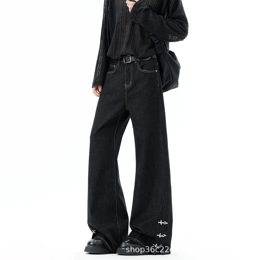 Pantalons de denim cru vintage de style américain haut de gamme