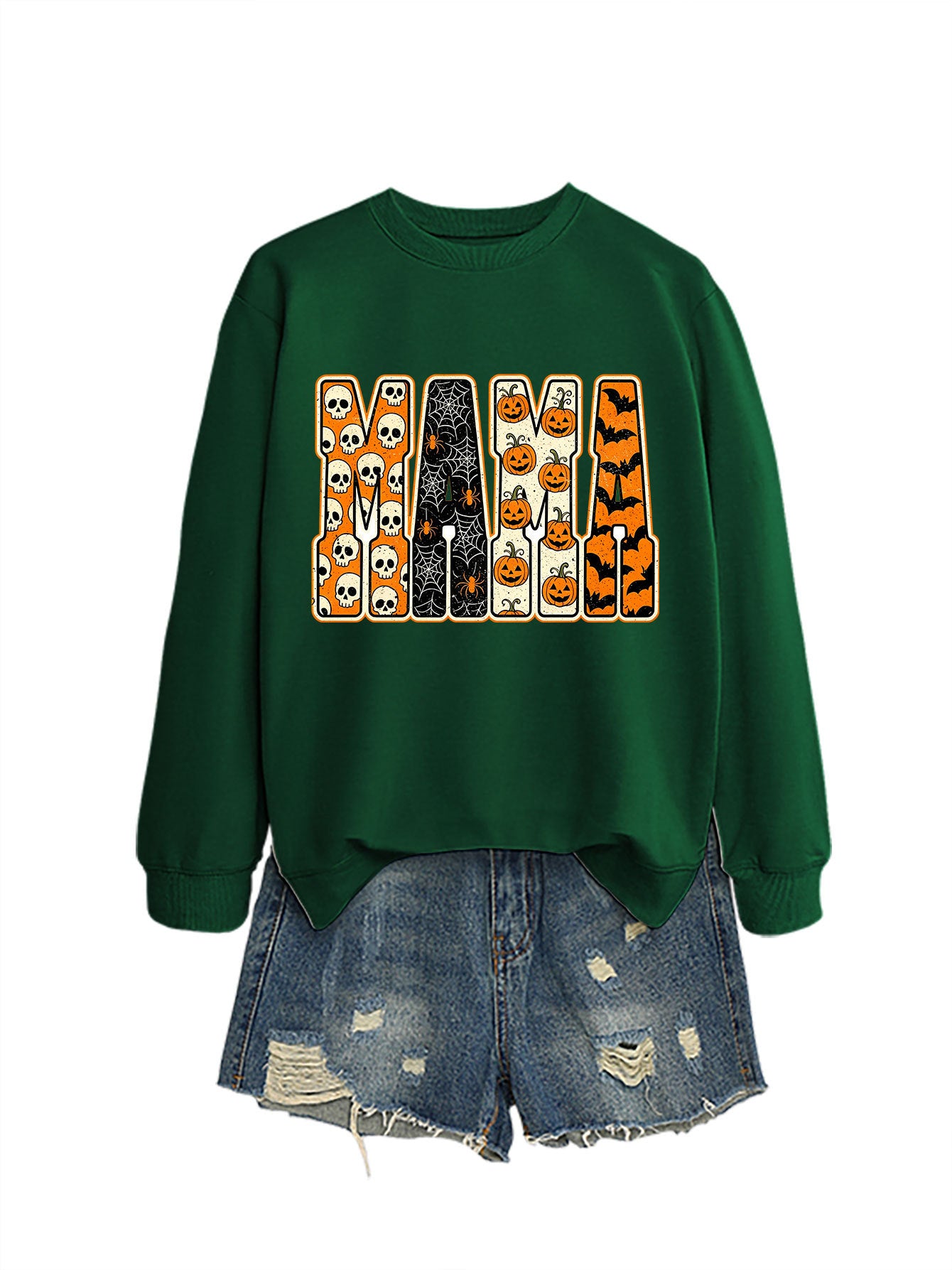 Hoodie d'Halloween pour femmes avec araignée de crâne et Jack-o-lantern Designs