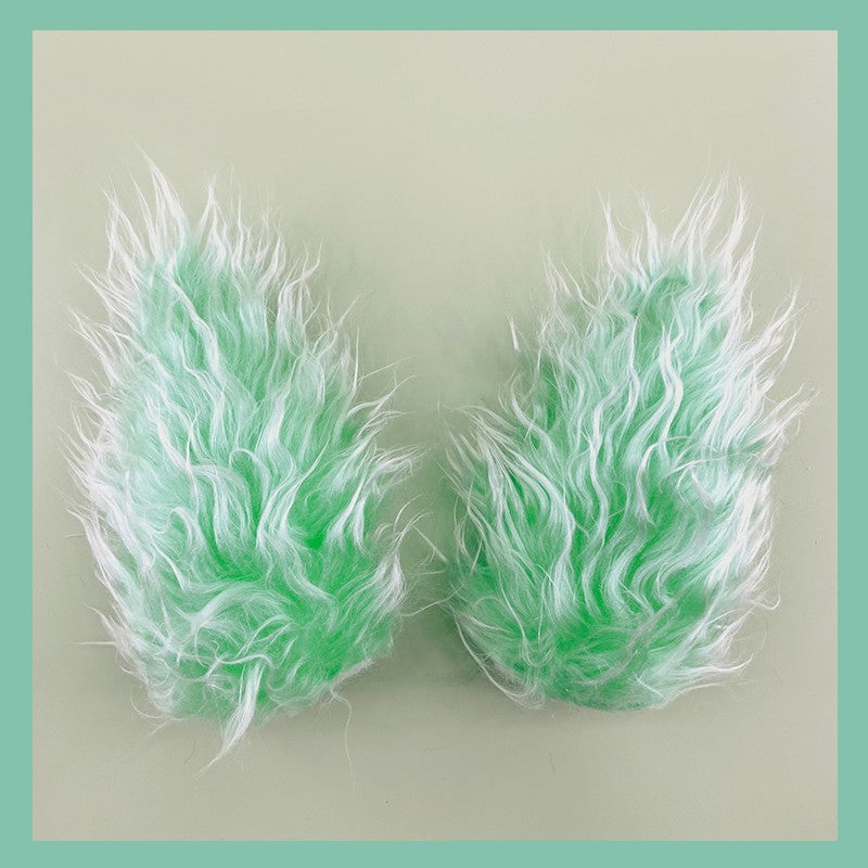 Personnalité Mignon Plush Fée Oreilles de Bike Electrique Casque