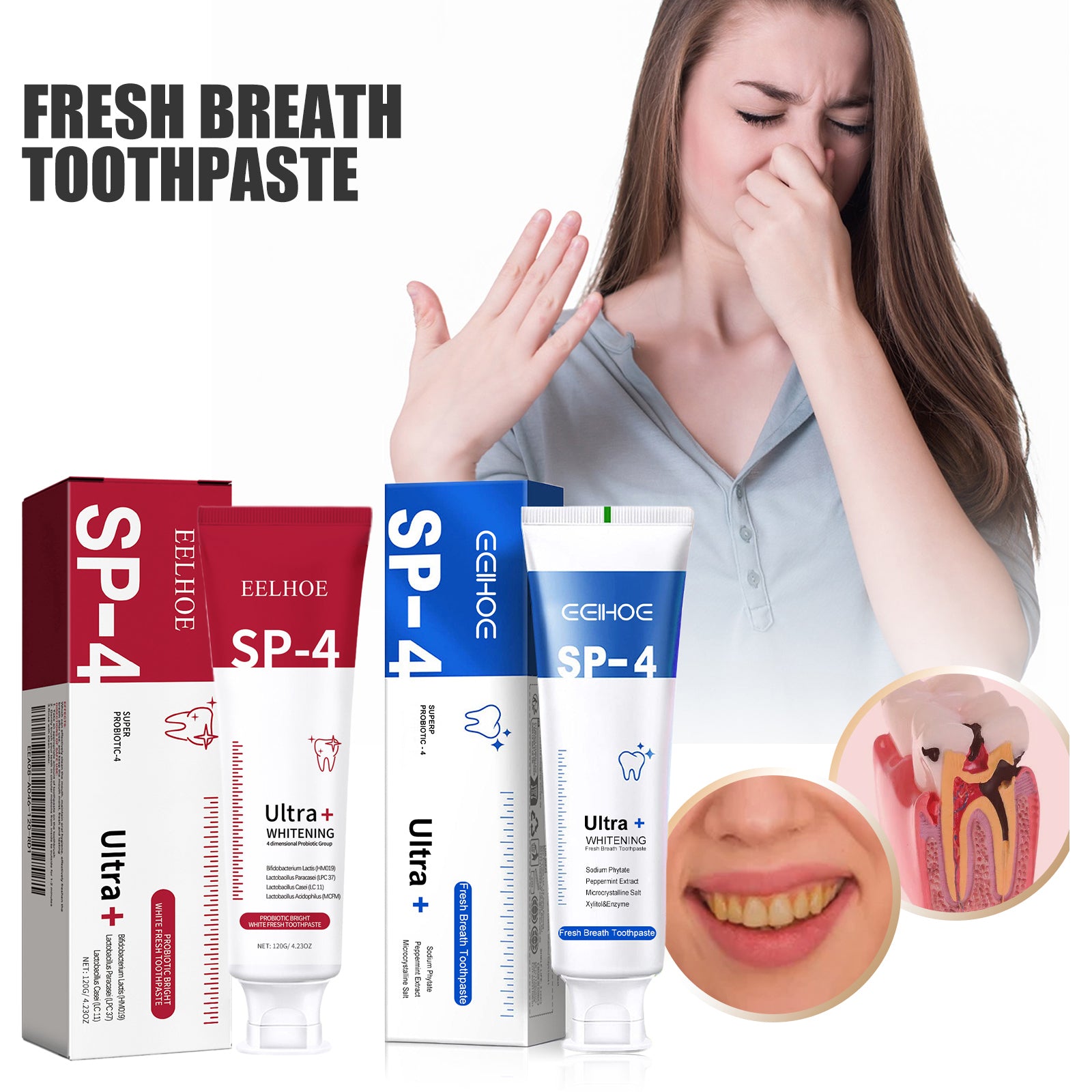 Probiotique Blanchiment Dentifrice 120g 1box