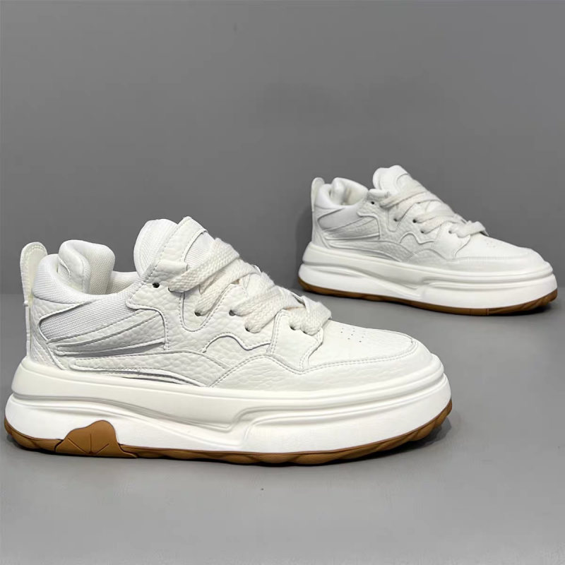 Spring Fashion Platform Versatile Sneakers blancs boostant la hauteur