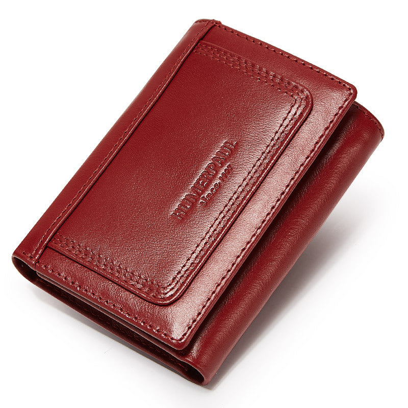 Multi-lot Genuine Leather Multi-color Zipper Pouch