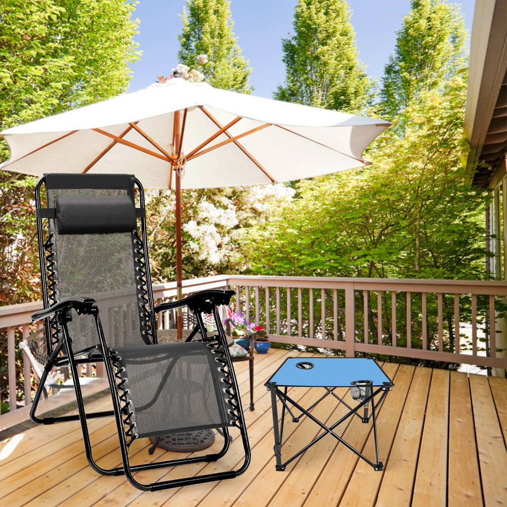 1Pc 2Pc Options Table de camping pliable Table de pique-nique portable Bureau de voyage léger avec