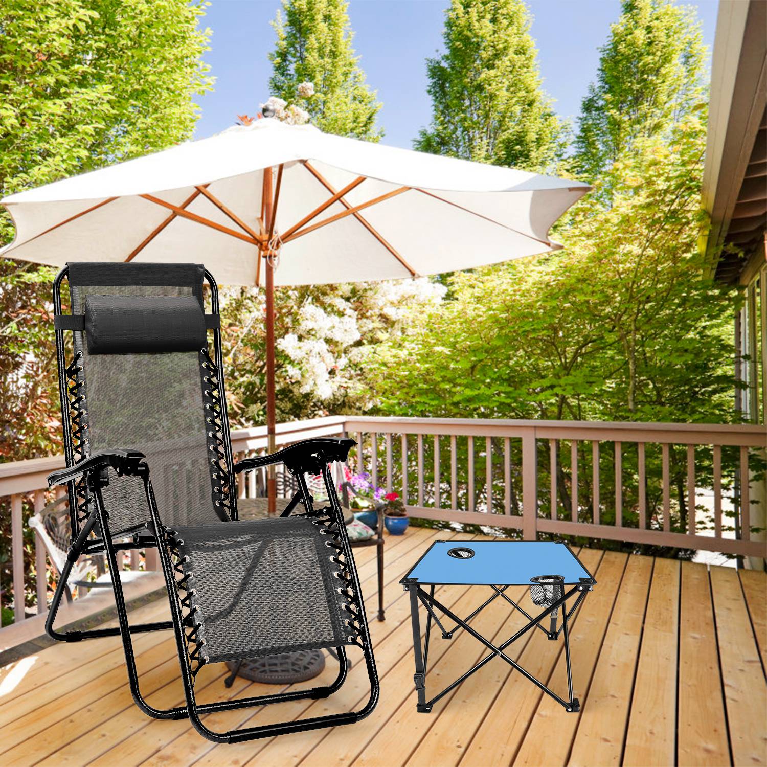 1Pc 2Pc Options Table de camping pliable Table de pique-nique portable Bureau de voyage léger avec
