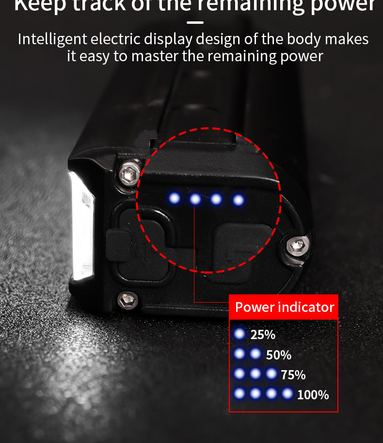 USB Night Riding lampe de poche avant vélo LED lumière de vélo lumière 4000mAh