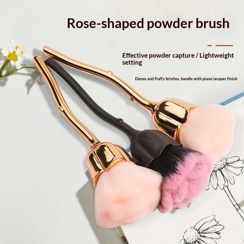 Pinceau de maquillage en poudre de rose