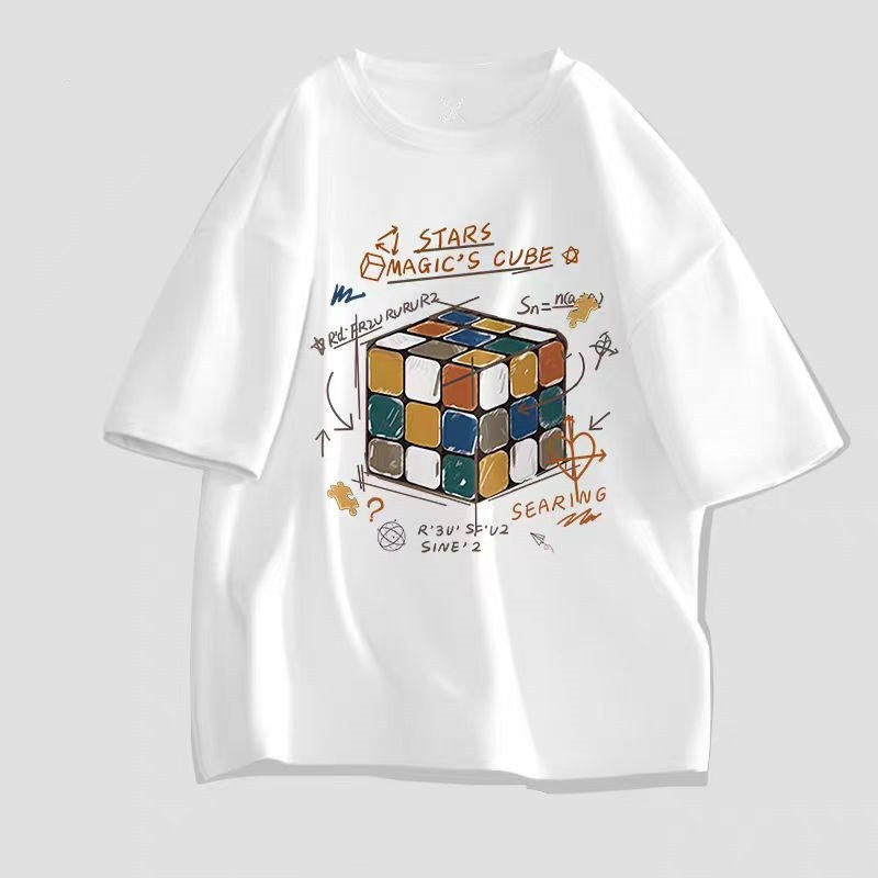 Hommes Hong Kong Style tendance manches courtes T-shirt pour l'été